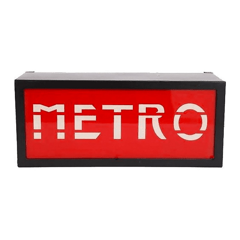 Boîte lumineuse METRO