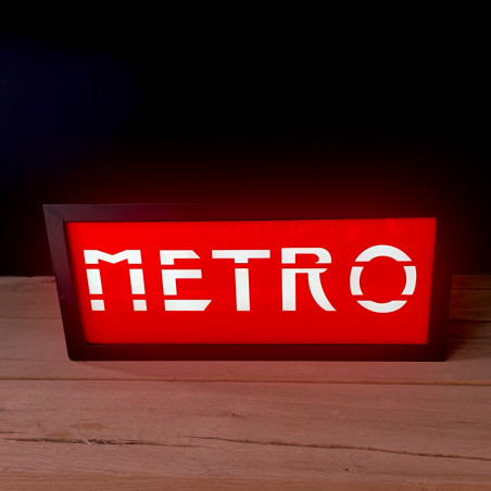 Boîte lumineuse METRO