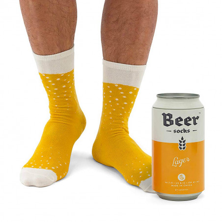 Canette chaussettes bière