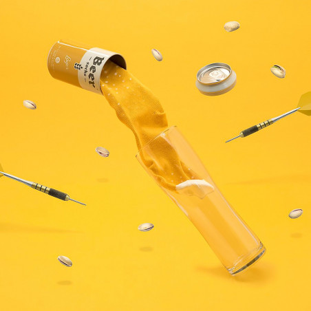 Canette chaussettes bière