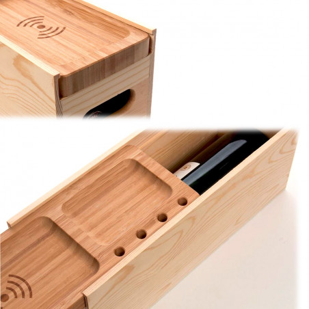 Coffret cadeau bouteille 2 en 1 chargeur Juice Box