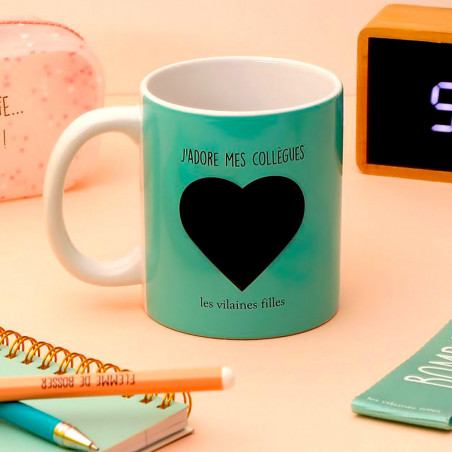Mug thermoréactif J'adore mes collègues