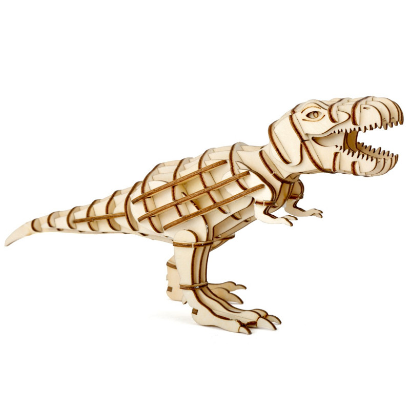 T-Rex puzzle 3D en bois