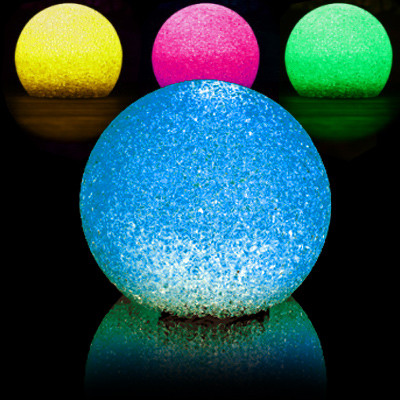 BOULE LED EFFET CRISTAL DIAM. 18 CM Multicolore / Multicolore - Cdiscount  Maison
