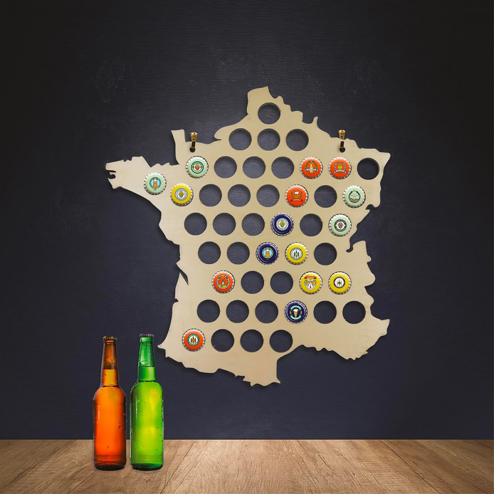 Carte de France collecteur de capsules