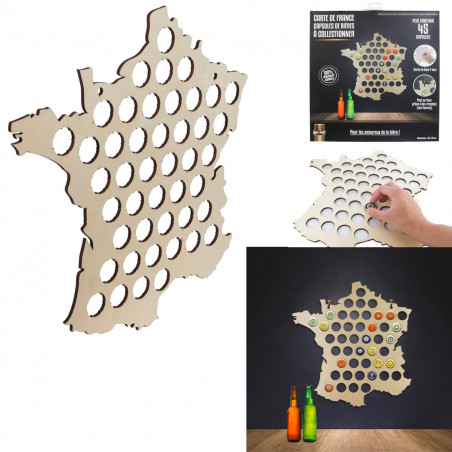 Carte de France collecteur de capsules