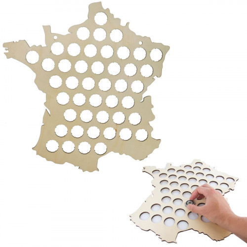 Carte de France collecteur de capsules