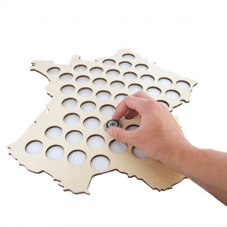 Carte de France collecteur de capsules