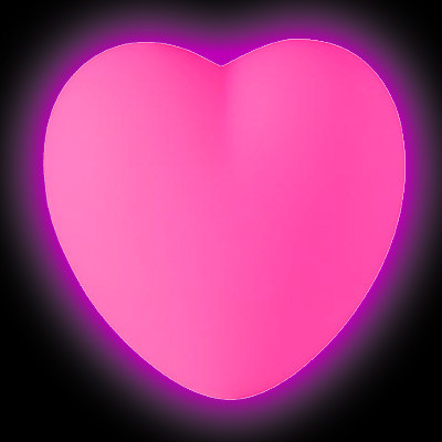 Photo Magnet coeur LED