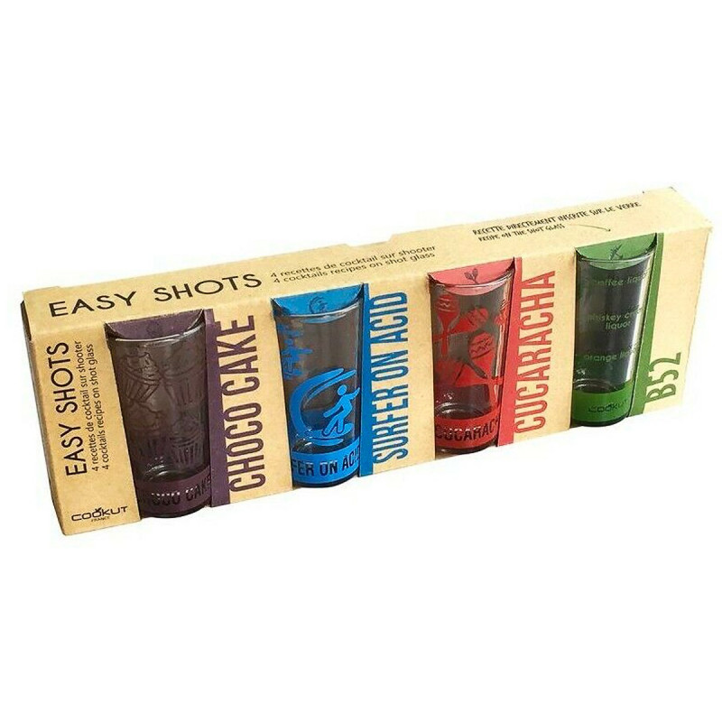Easy shooters, 4 shots avec recettes cocktail