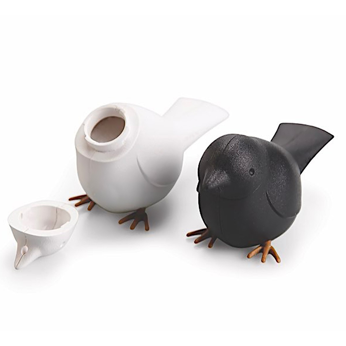 Ebiz Duo Salière Et Poivrière Chouettes En Céramique - Hiboux Adorables Pour Table