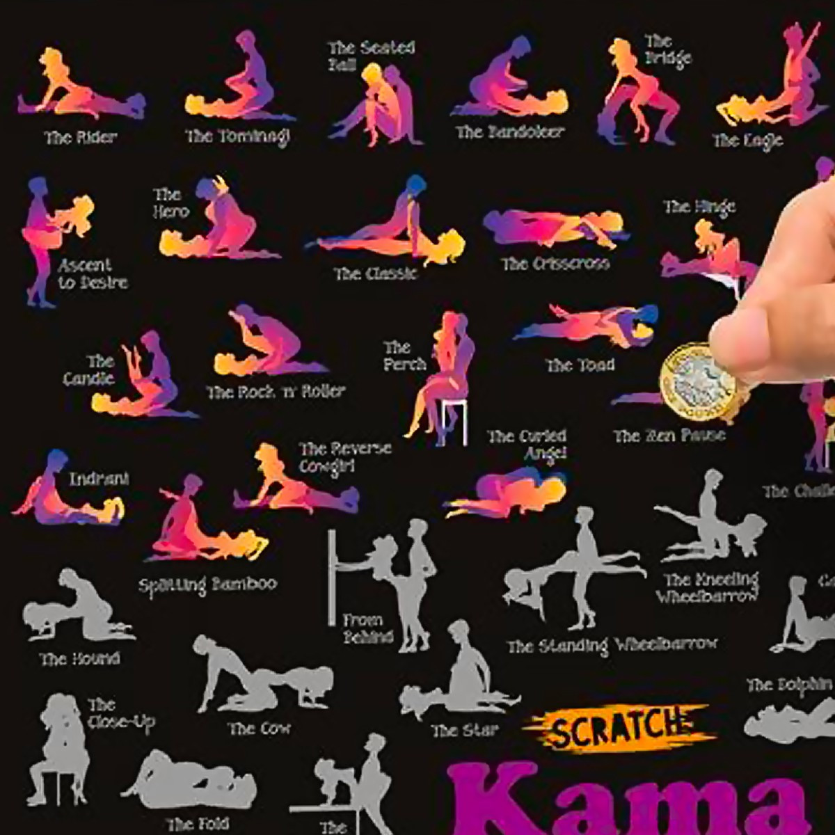 Poster à gratter Kamasutra - 11,95 €