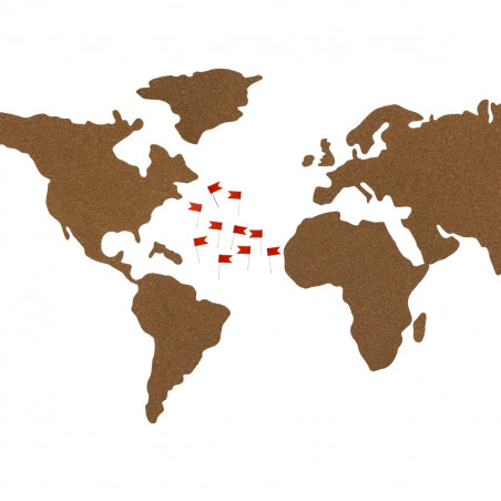 Carte du monde en liège