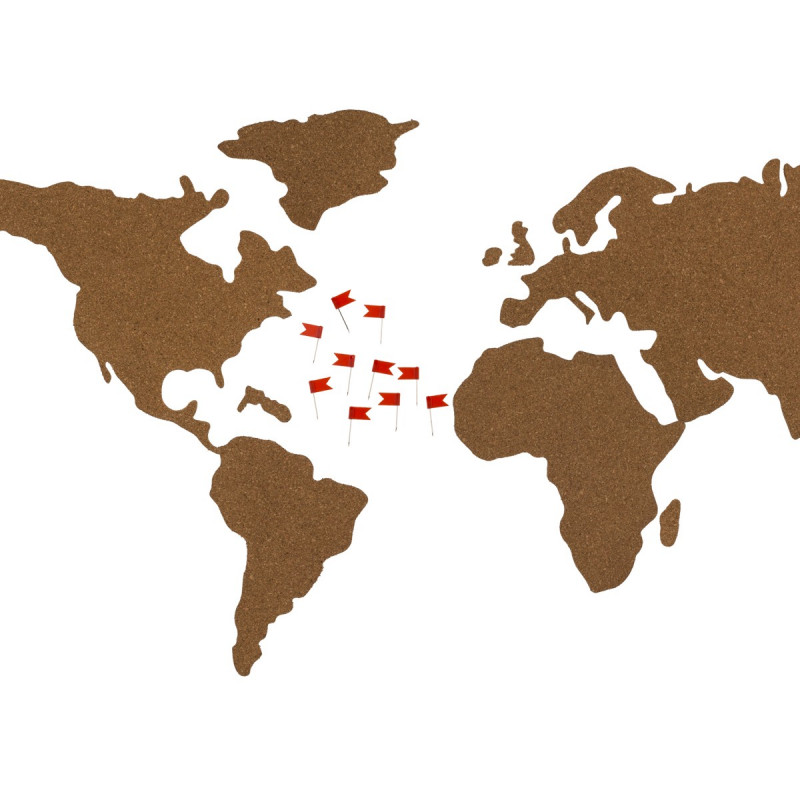 Carte du monde en liège