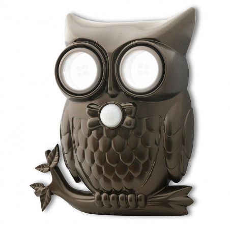 Lampe hibou d'extérieur sonore
