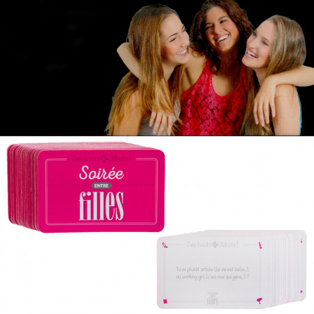 Jeu de discussion soirée entre filles