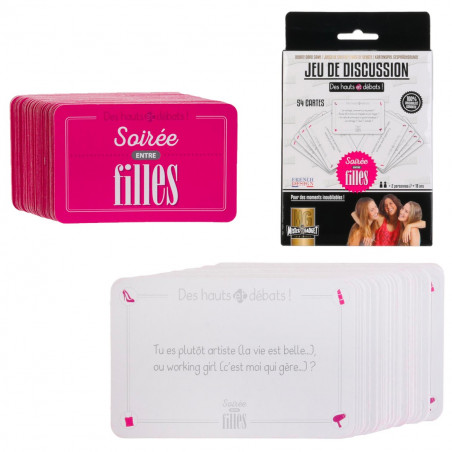 Jeu de discussion soirée entre filles