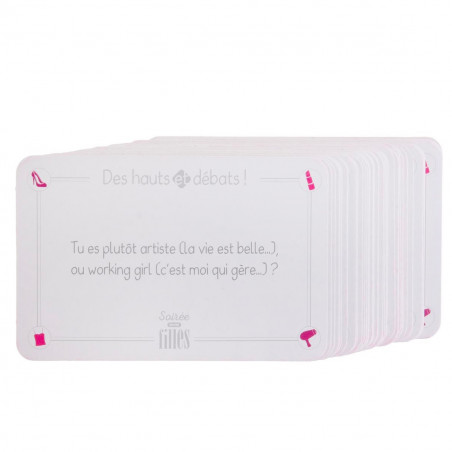 Jeu de discussion soirée entre filles