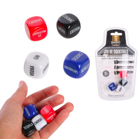 Jeu de dés pour cocktail surprise