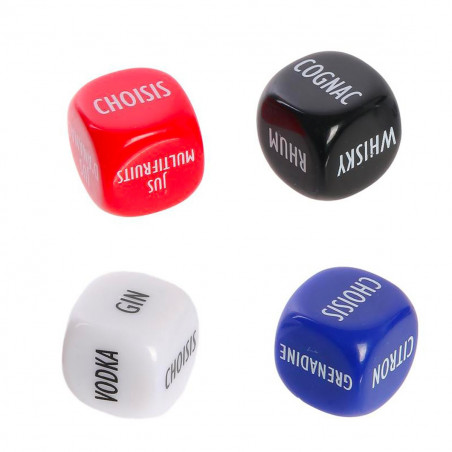 Jeu de dés pour cocktail surprise