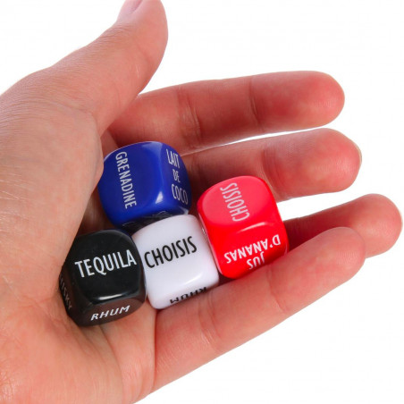 Jeu de dés pour cocktail surprise