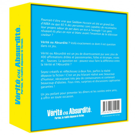 Jeu Vérité ou Absurdité