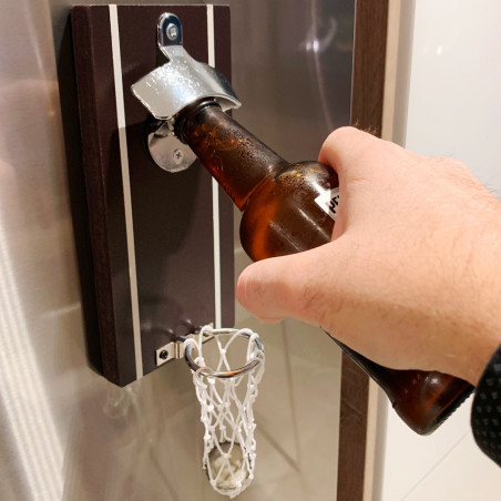 Magnet décapsuleur panier de basket