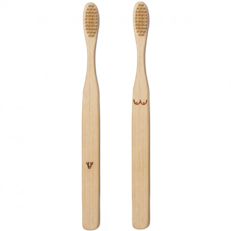 Duo de brosse à dents bambou
