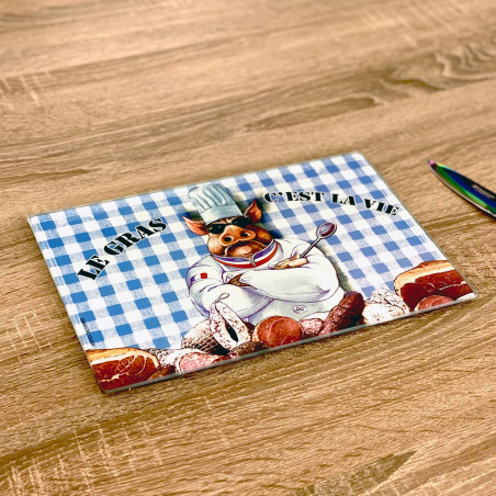 Planche à découper Le gras c'est la vie