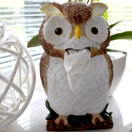 Distributeur de mouchoirs Chouette