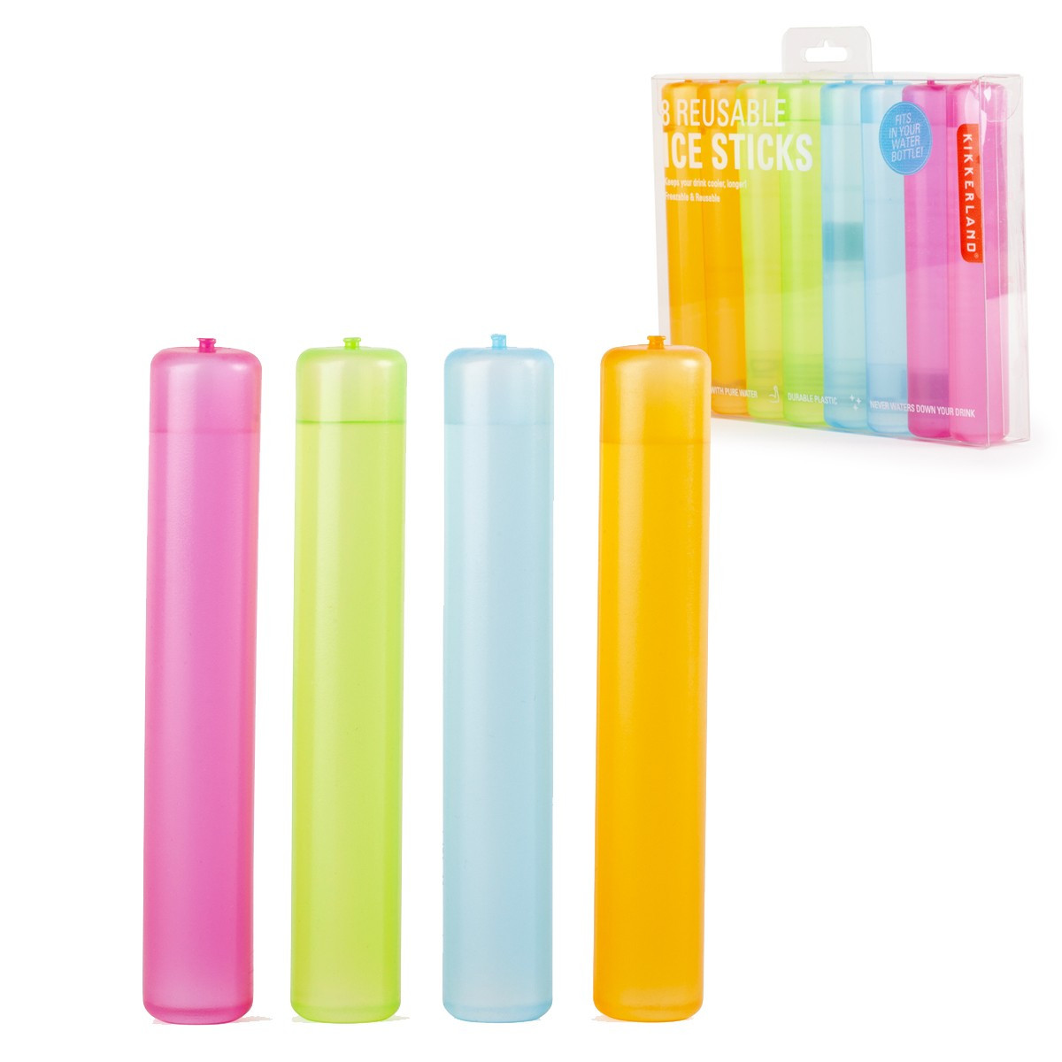 10 Glaçons en Plastique Réutilisables Cubes Pré-remplis 2,5 x 2,5 cm