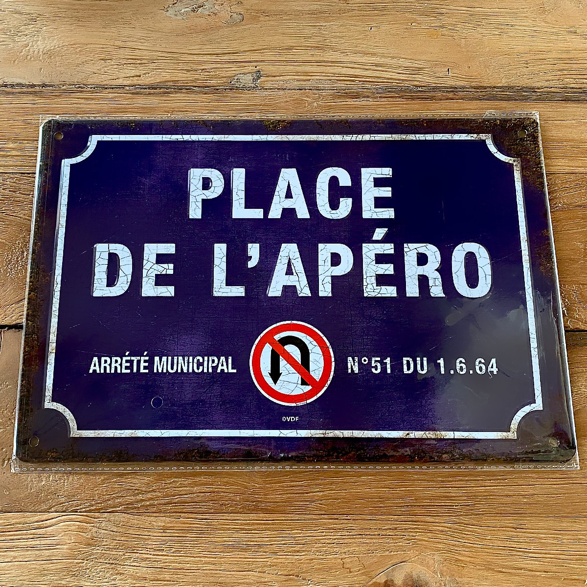 Plaques décoratives en métal apéro (lot de 2)