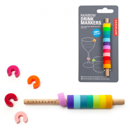 Marqueurs de boisson Rainbow