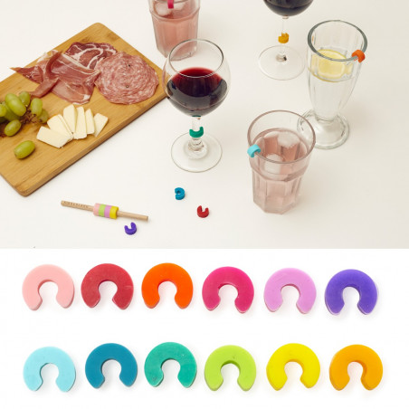 Marqueurs de boisson Rainbow