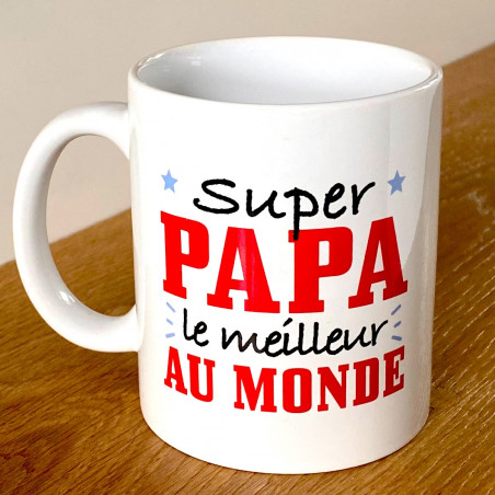 Mug Super Papa, le meilleur du monde