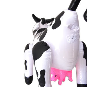 Photo Pat, la vache gonflable sexy