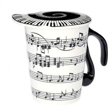 Mug musique avec couvercle
