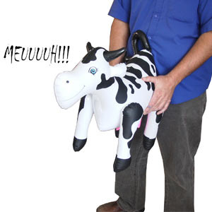 Pat, la vache gonflable sexy