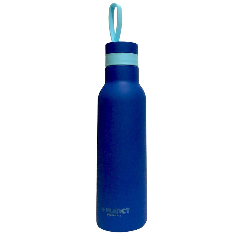 Bouteille isotherme bleue +Planet
