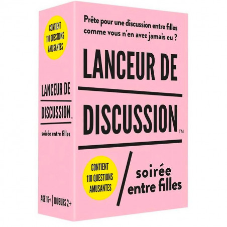 Jeu lanceur de discussion soirée entre filles
