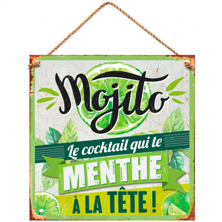 Plaque métal Mojito