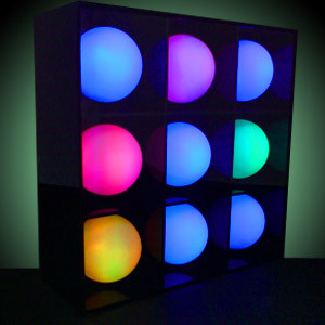 Photo Lampe d'ambiance 9 sphères LED