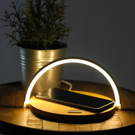 Lampe de chevet tactile chargeur induction