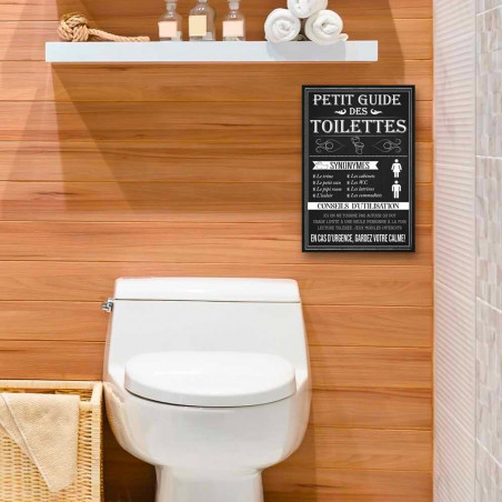 Cadre toile Guide des toilettes