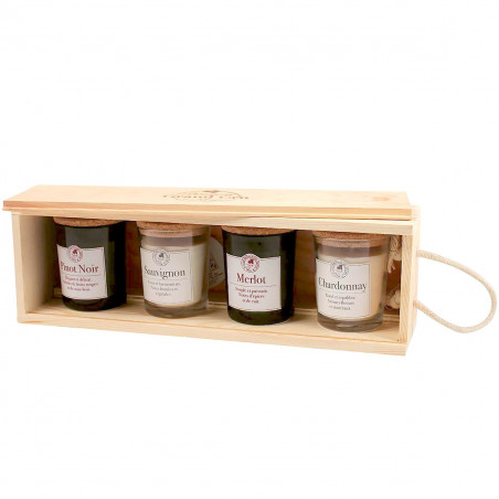 Coffret bougies oenologie