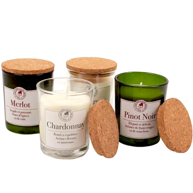 Coffret bougies oenologie
