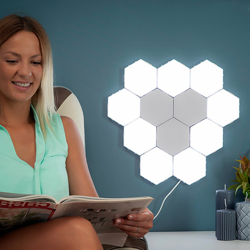 Jeu de 3 lumières led modulaires tactiles