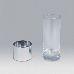 Photo Verre cocktail LED bleue