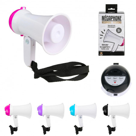 Mégaphone fan supporter double fonction avec chanson