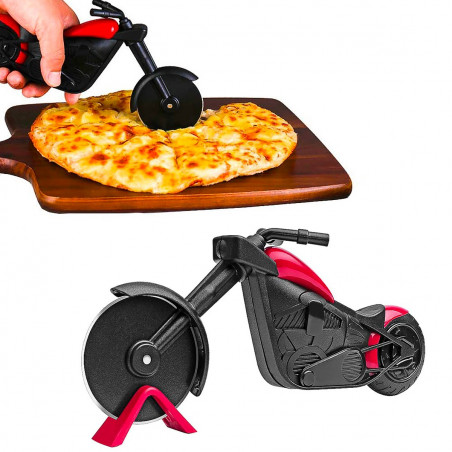 Roulette à Pizza Moto Chopper - L'outil de coupe qui a du style - MyCrazyStuff.com